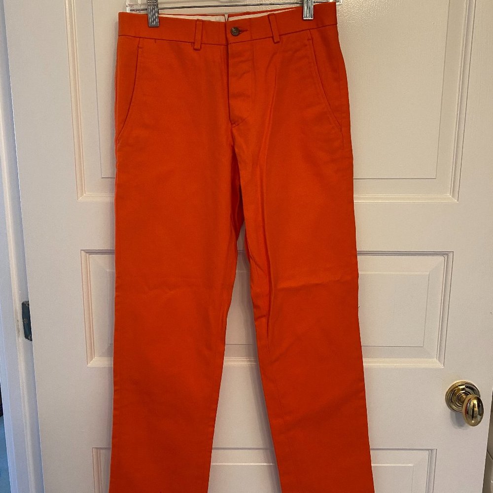 Ovadia & Sons Burnt Orange 28 Hertling USA Chinos Prep